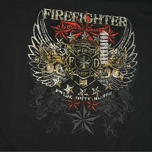 Firefighter graphic tshirt